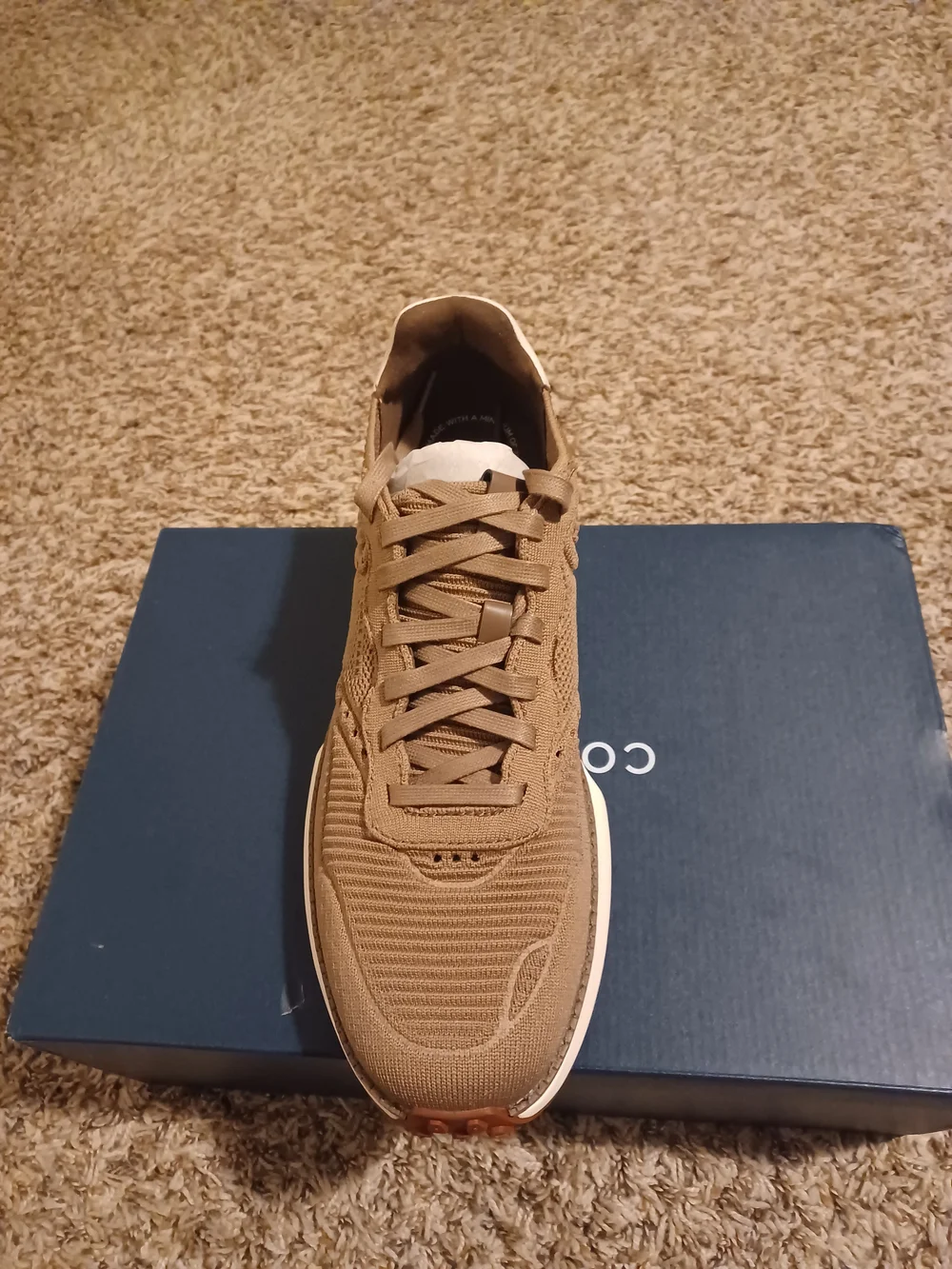 Cole Haan Grand Pro Ashland Men's Toffee Knit Trainer
